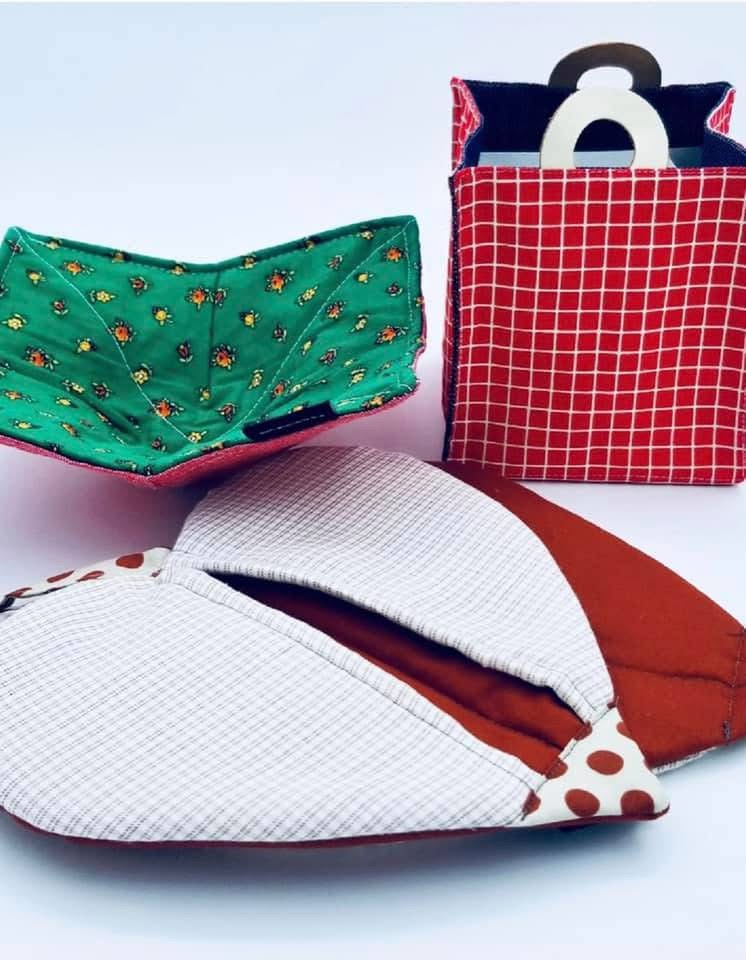 Various upcycled garment products